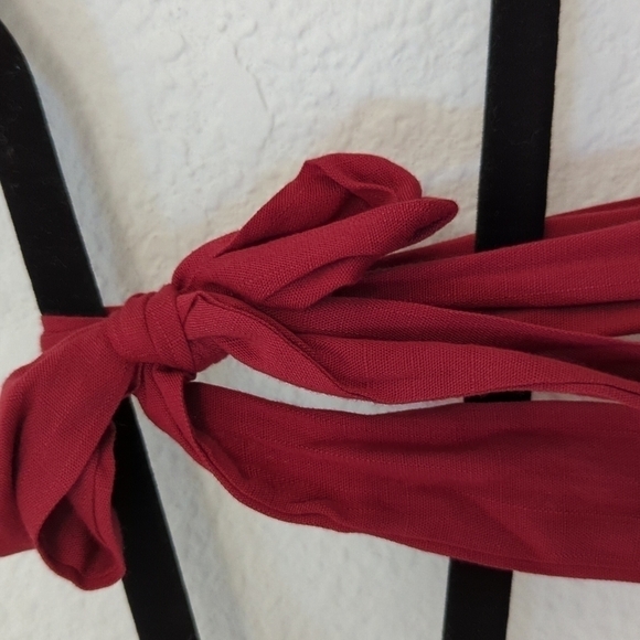 Zesica Smock Cottagecore Maxi Dress Red Sz Medium cottagecore summer bohemian - Picture 6 of 12